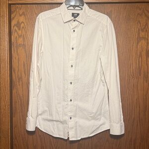 H&M White Dress Shirt with Black Buttons